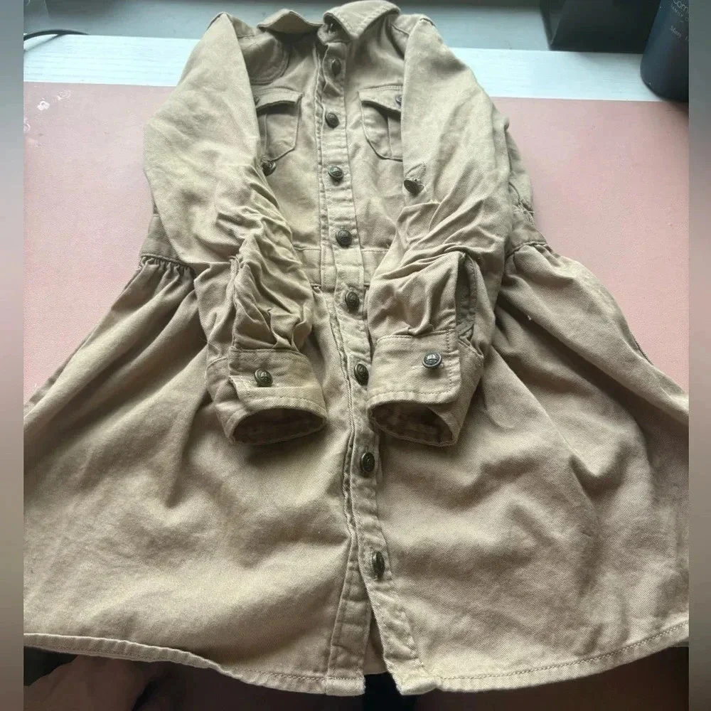 Khaki Ralph Lauren Shirt Dress size 5